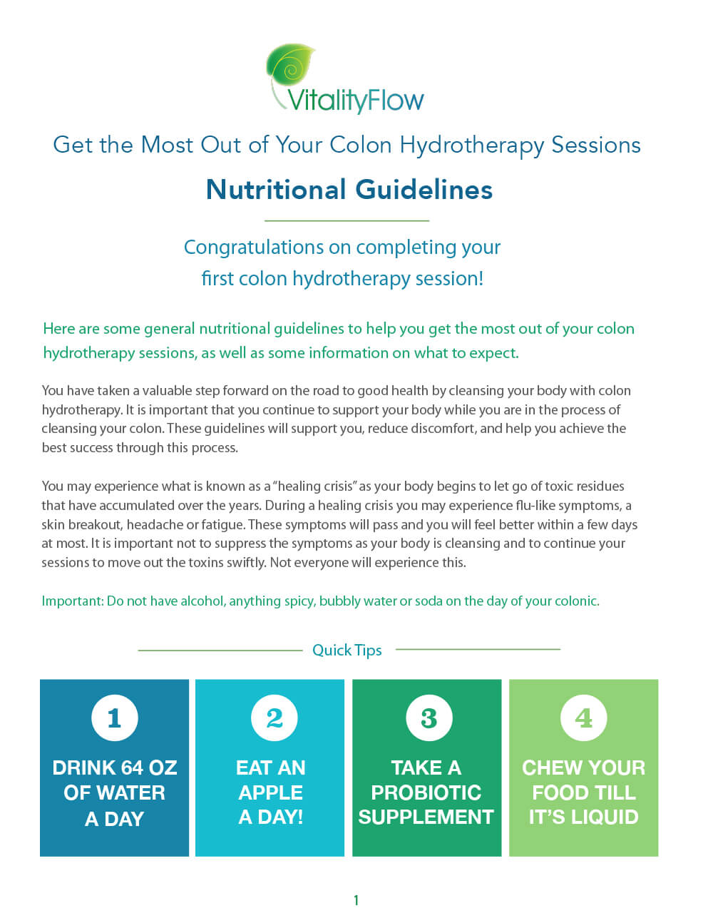 post-colonic guidelines